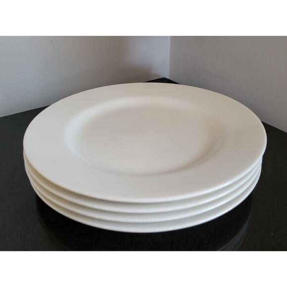 Pier 1 White New Essentials Classic Rimmed Dinner Plates (Set of 4) - Picture 8 of 8